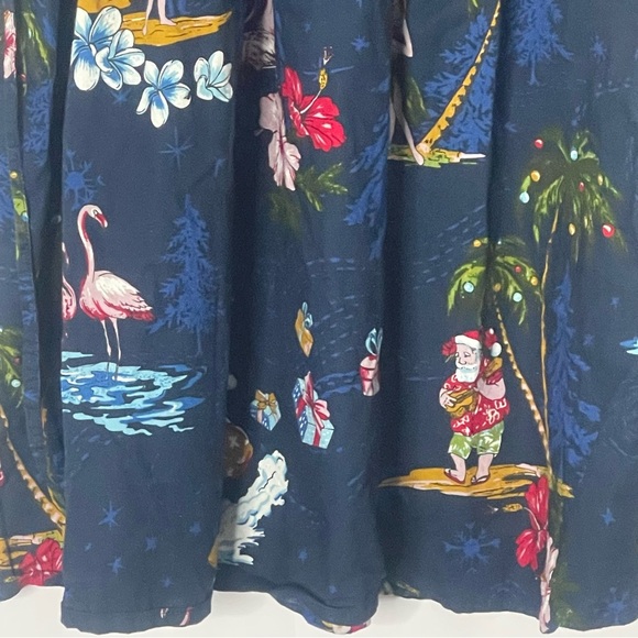 Hawaii Hangover navy blue Christmas empire girls dress Size 10 holiday novelty - Picture 8 of 11